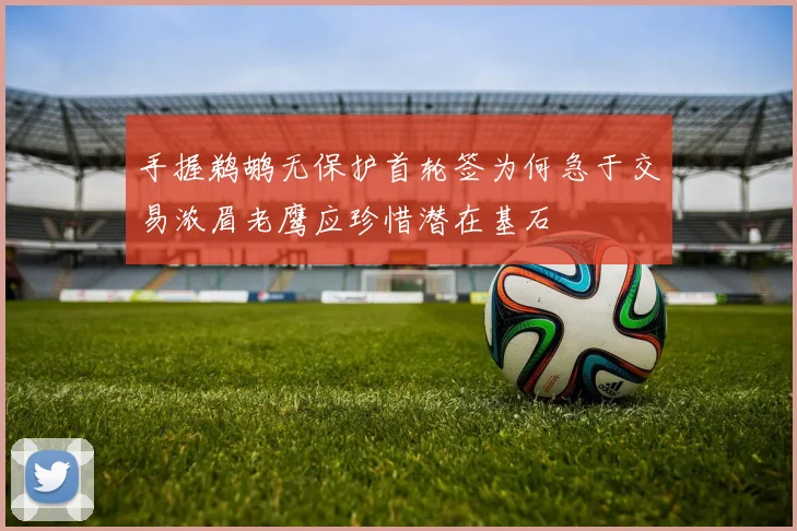 手握鹈鹕无保护首轮签为何急于交易浓眉老鹰应珍惜潜在基石